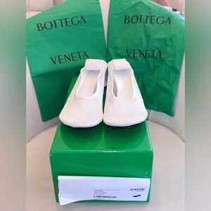 Authentic Bottega Veneta Flex Pump – Optic White (Size 37)
